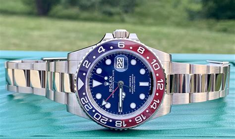 rolex pepsi white gold review|gmt white gold price.